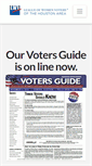 Mobile Screenshot of lwvhouston.org
