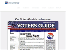 Tablet Screenshot of lwvhouston.org